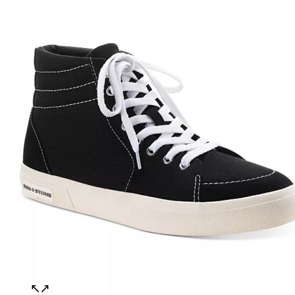 SUN + STONE Jett High-Top Sneakers